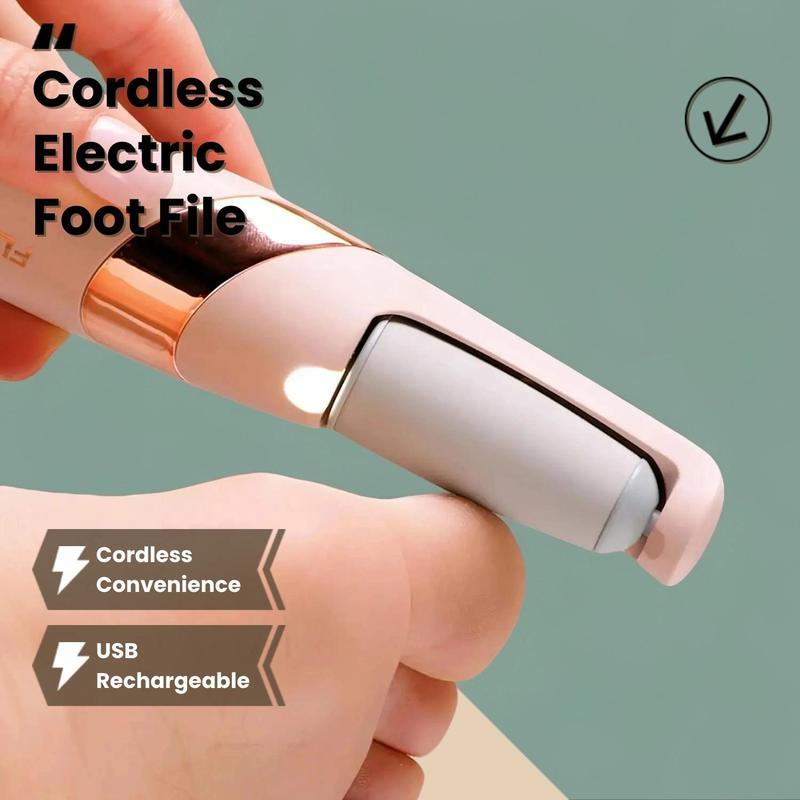 Solely USB Electric Foot File Foot Pedicure Tools Grinder Dead Skin Callus Remover Hard Cracked Remove Callus Rubbing Pedicure FootCare